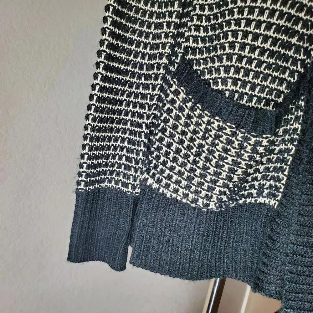 Nordstrom JACK Women's Size Medium Black and Beige Cardigan - Picture 6 of 12